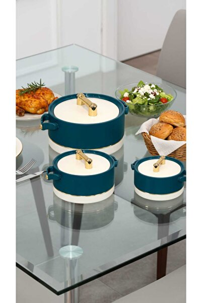 Generic طقم حافظات طعام حرارية فاخرة للتقديم – تصميم أنيق يحافظ على حرارة الط...