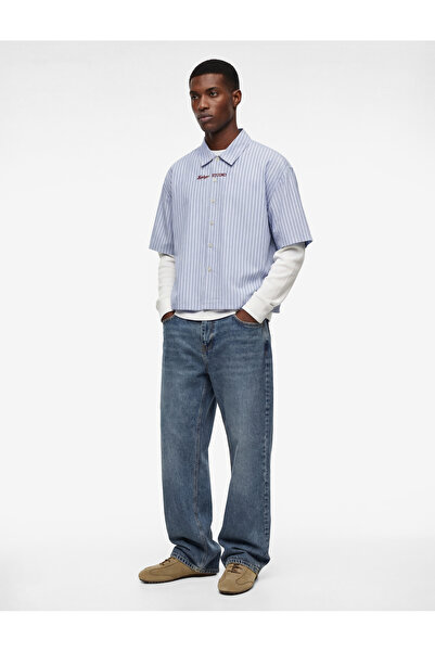 Koton Normal Bel Pamuklu Cepli Vintage Straight Fit Jean Pantolon