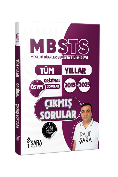 Şara Akademi 2026 MBSTS Çıkmış Sorular Tüm Yıllar - Rauf Şara
