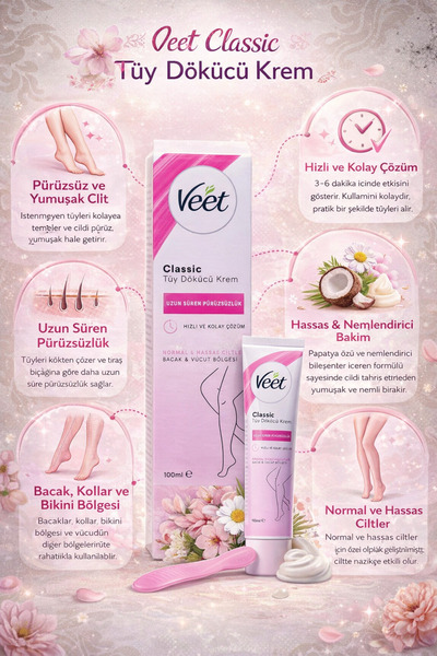 Veet Klasik Tüy Dökücü Krem 100Ml