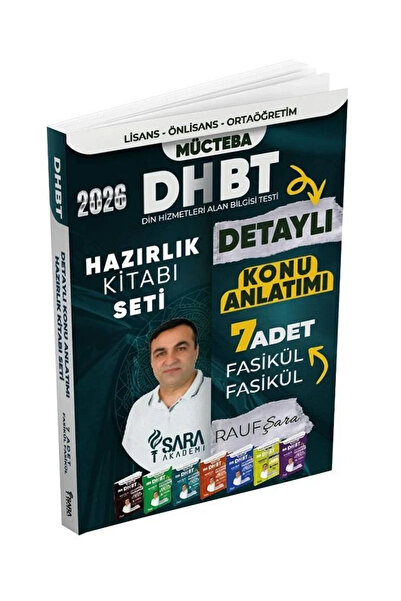 Şara Akademi 2026 DHBT Mücteba Konu Anlatımı 7 Fasikül - Rauf Şara