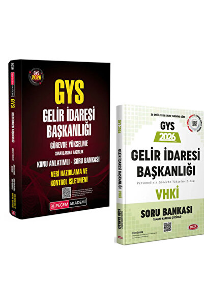 Pegem Akademi Yayıncılık 2026 Data GYS Gelir İdaresi Başkanlığı VHKİ Sınavlar...
