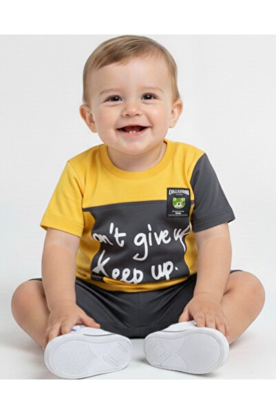 VOY KİDS Baby Boys 3-24 Months Summer Cool Sets T-Shirt and Shorts