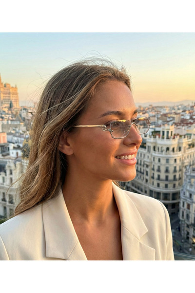 MONAL Luccy Gray Sunglasses Silver Frame 55 Ekartman