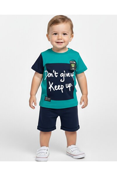 Ege Bebek Baby Boys 3-24 Months Summer Cool Sets T-Shirt and Shorts