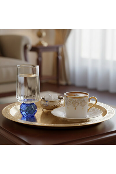 Genel Markalar Kristal Top Ayaklı Kahve Yanı Bardağı 6'lı