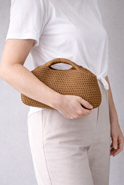 MSM Çanta/ El Örgüsü Çanta / El Yapımı Çanta / Yazlık Çanta /burslu Clutch Ça...