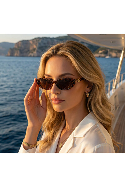 MONAL EYEWEAR G/G Popular Model Women's Sunglasses Oval Frame Full Uv Protect...