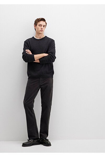 Mavi Hunter Dunkelanthrazitfarbene Samthose 0020235665