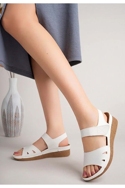 KOCAMANLAR Aryan 101-990 D.R Recommended Orthopedic Women's Sandals White