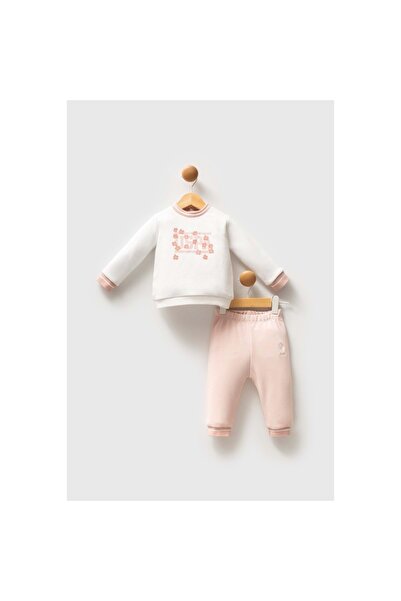 U.S. Polo Assn. Kids طقم ملابس رياضية للفتيات من يو إس بولو بتفاصيل زهور أمام...