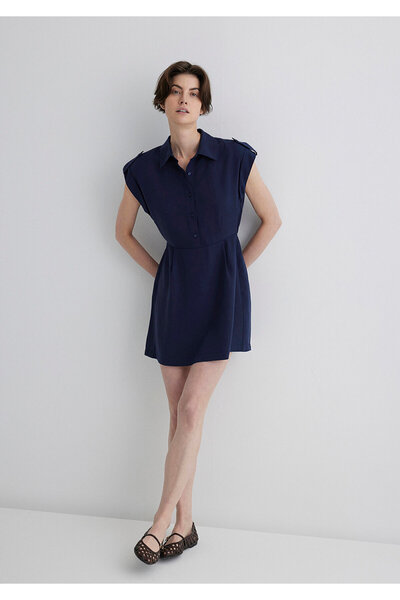 Mavi Navy Blue Shirt Dress 1310758-70492
