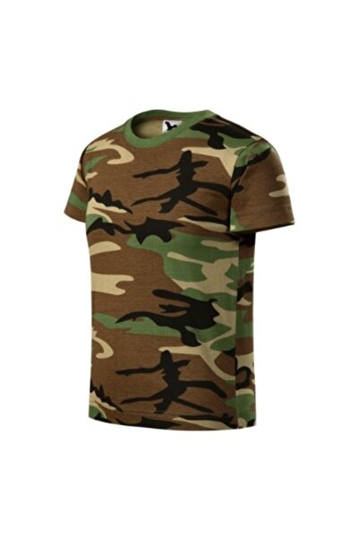 Malfini Tricou pentru copii, Camuflaj 149, 122 cm/6 ani Camuflaj maro