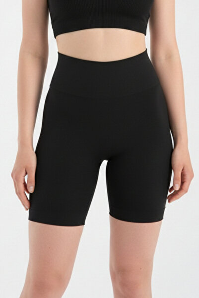 EMFURE Black High Waist Laser Cut Panties Invisible Boxer Anti-Slip Corset Si...