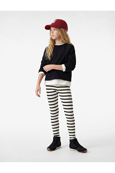 Koton Colanți din bumbac, cu dungi, până la gleznă