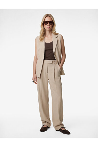 Koton Ψηλόμεσο παντελόνι Palazzo με λεπτομέρεια τσέπης