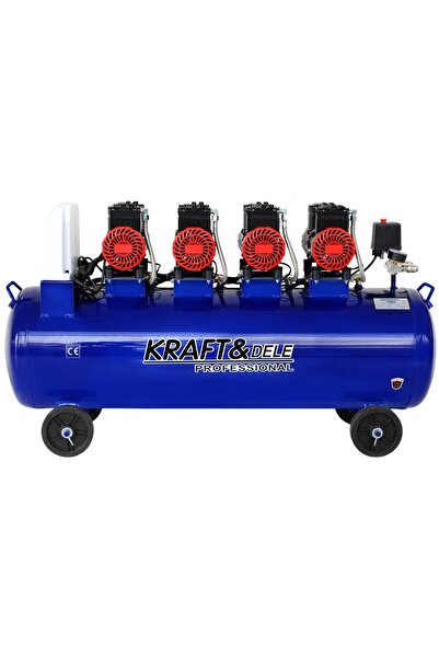 Kraft&dele Compresor fără ulei 7000W, Kraft&Dele, 120L, 4 pistoane, KD4095