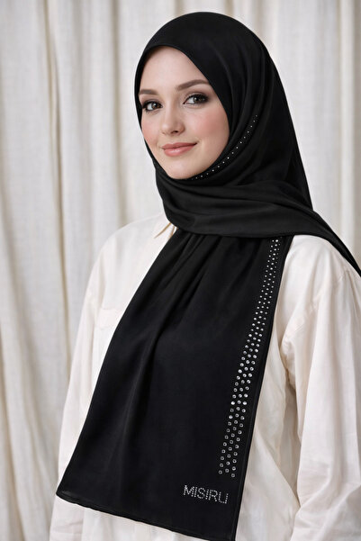 Mısırlı Eşarp Krep Taşlı Abiye Şal