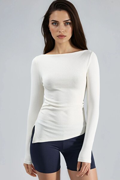 Hiccup BUSEM Kayık Yaka Pamuklu Bluz