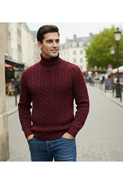 JAKC WAYS Premium Black Turtleneck Men's High-Neck Sweater