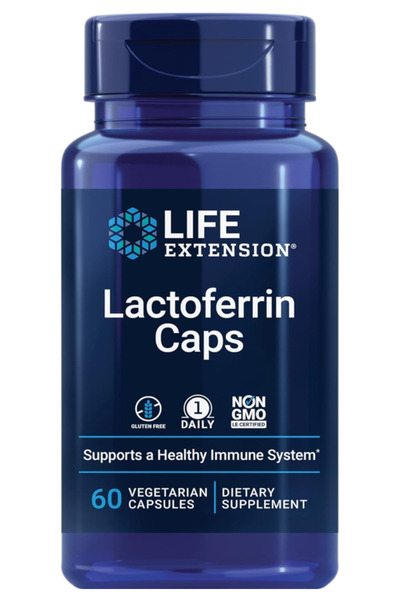 Life Extension Lactoferrin Caps, Healthy Immune Response, GI Support, Vision ...