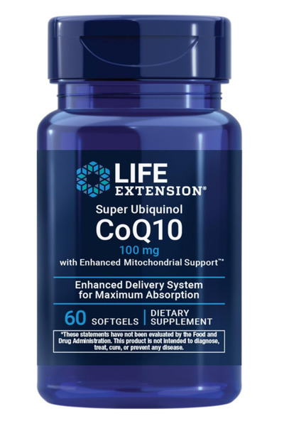 Life Extension Super Ubiquinol CoQ10 with Enhanced Mitochondrial Support, & C...