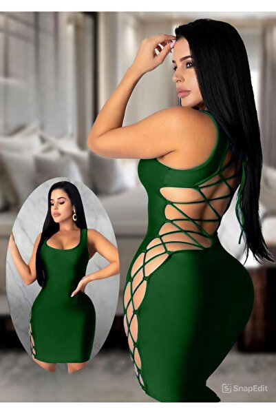 Generic A daring lingerie dress with a tight fit and intertwined side slits.