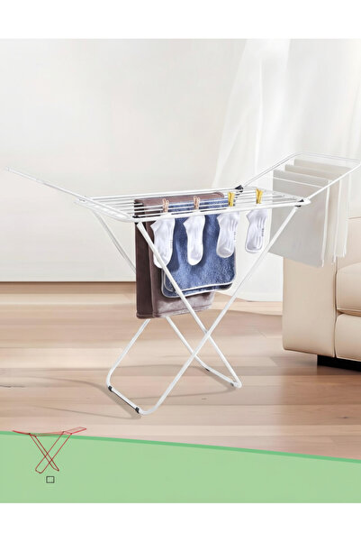 Generic Foldable Clothes Drying Rack, X-Frame Winged Laundry Airer Stand SM-2...