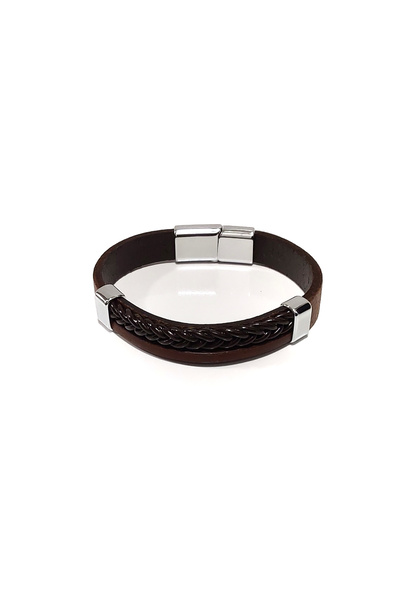 HER ŞEY NOTA www.herseynota.com Masculine Brunette Brown Genuine Leather Brai...