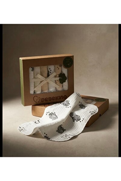 AKİ MODA KİDS %100 Pamuk Bebek 7li Ağız Bezi ebat 21x20