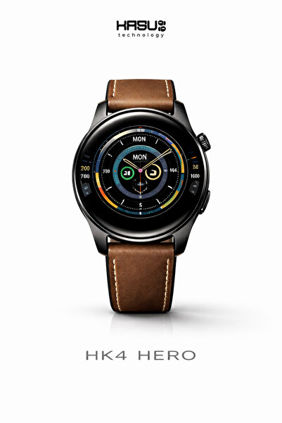 hk HK4 HERO Akıllı Saat – AMOLED Ekran, Bluetooth Arama, iOS & Android Uyumlu