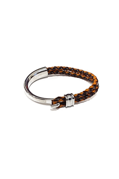 HER ŞEY NOTA www.herseynota.com Glazed Coffee Silver Hook Genuine Leather Men...