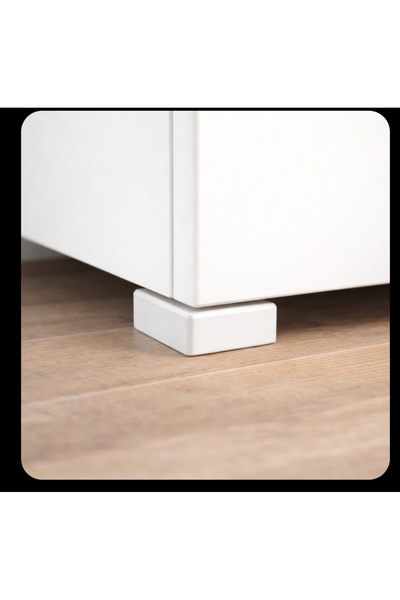 Tasarım Mobilya Altı Yükseltici Takoz 5x5 cm 15 mm | Polietilen (PE) | 4 Adet...