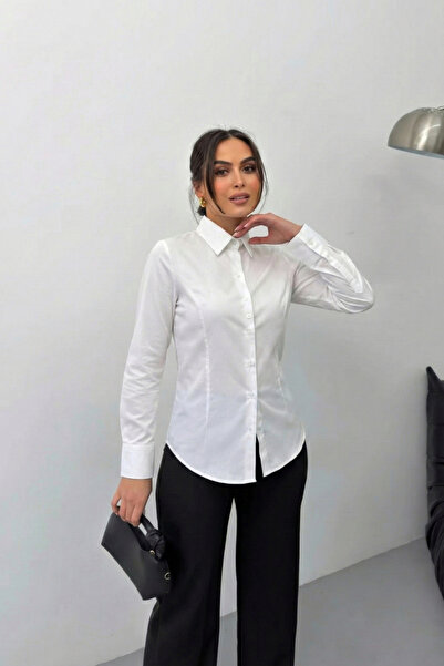 spirituel Ženska košulja 100% pamuk Premium saten Tkano Dugi rukav sa dugmići...