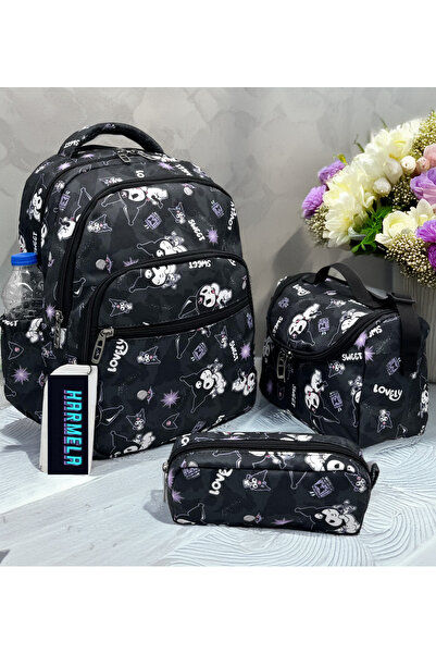 Harmela مجموعة مكونة من 3 حقائب مدرسية للأطفال من First School Character Patt...