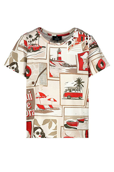 Monari Rundhals T-Shirt für Damen