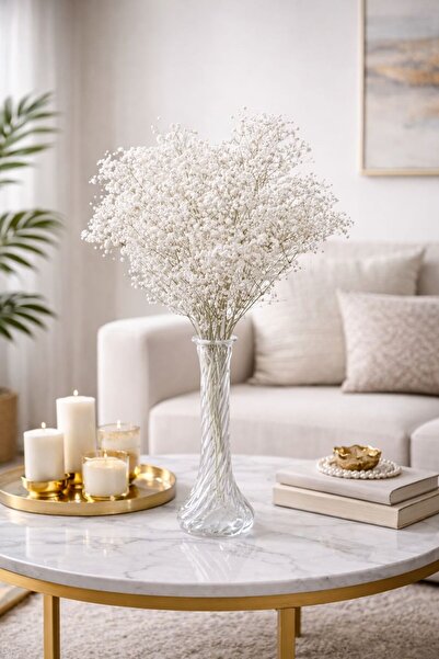 SARIGÜL E TİCARET مزهرية زخرفية مصنوعة يدويًا من الزجاج على شكل زهرة القرنفل ...