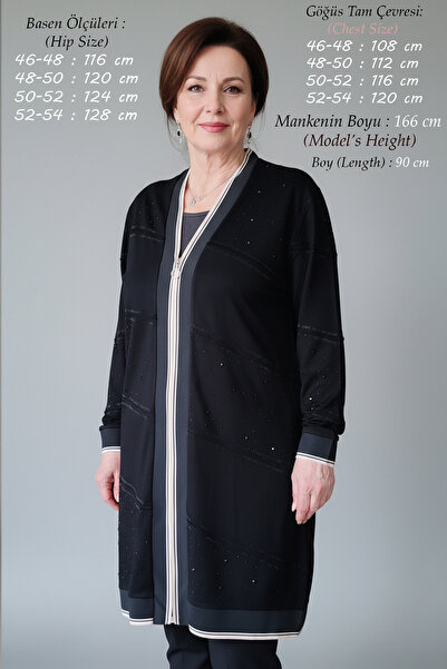 Laden Women's Plus Size Seasonal Spring Crystal Fabric Lace and Stone Black L...