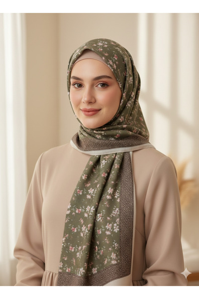 istanbul prensesleri Şal cu model floral, şal francez din bumbac, elastic, mo...