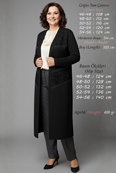 Laden Women's Plus Size Seasonal Spring Crystal Fabric Lace and Stone Black L...