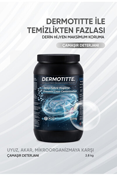 Dermotitte. Akar ve Scabies Karşıtı Enzimatik Tekstil Deterjanı | Lif Derinin...