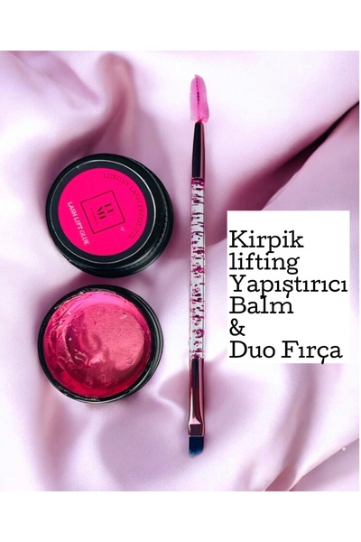 DFCOSMETICS Kirpik Perma Lifting Yapıştırıcı 10 gr PEMBE BALM & FIRÇA