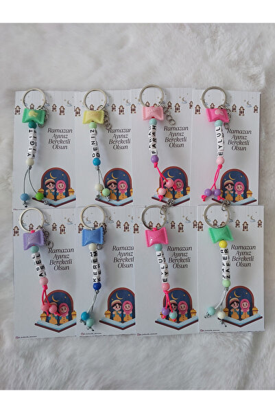 H&B Boutique 24 adet kişiye özel isimli anahtarlık ramazan hediyesi