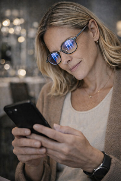 Oxxop Accessory (1.75 Numara) Yakın Gözlük, Bilgisayar & Telefon Mavi Işık Fi...