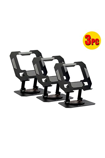 BUYMART حامل أرضي ثلاثي القطع من الألومنيوم قابل للدوران 360 درجة للهواتف الم...