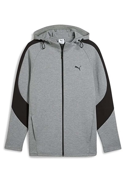 Puma 631529 Evostrıpe Core Fz Hoodie Eşofman Üstü GRİ