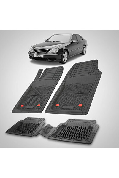TEAMCAR ® Covorașe auto tip tavă Mercedes-Benz Clasa S W220 (1998–2005) Negru