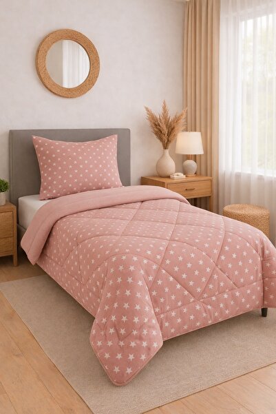 sternen glanz Veloria Βαμβακερό σετ μονό πάπλωμα και μαξιλαροθήκη με σχέδιο δ...