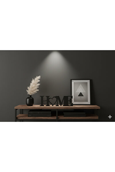 bgom Home Yazılı Dekoratif Biblo Ve Masaüstü Dekor Siyah