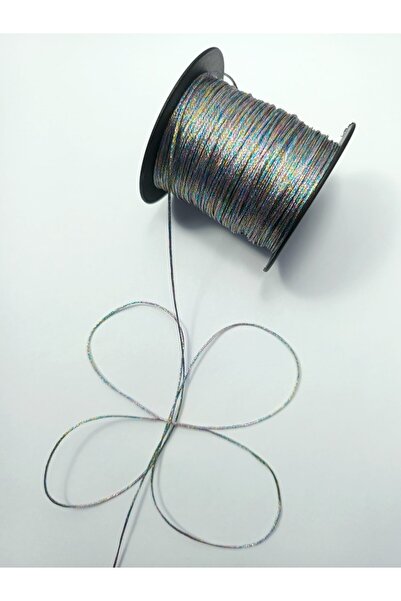 Eskişehir hobi sanat Ață cearăată multicoloră cu sclipici, 1,0 mm, 100 de met...